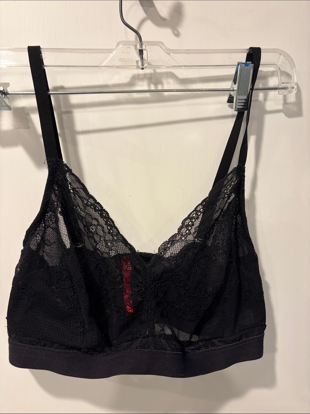 Spanx Black Lace Bralette - Women Intimates size XL